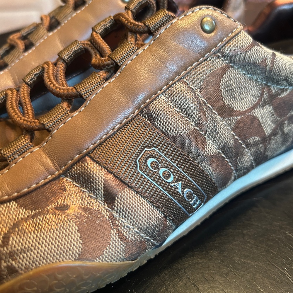 Coach Tan and Brown Sneakers